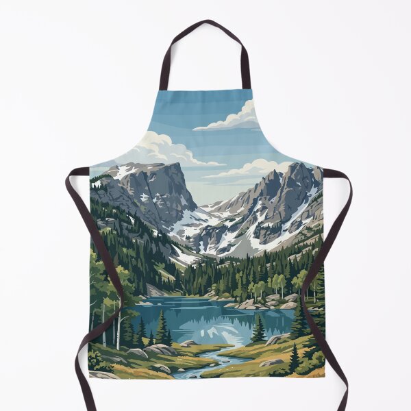 Item preview, Rocky Mountain National Park USA Vintage Travel designed and sold by RareDeerArt.