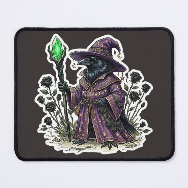 Item preview, Raven Crow Mage RPG Sticker designed and sold by AestheticRPG .