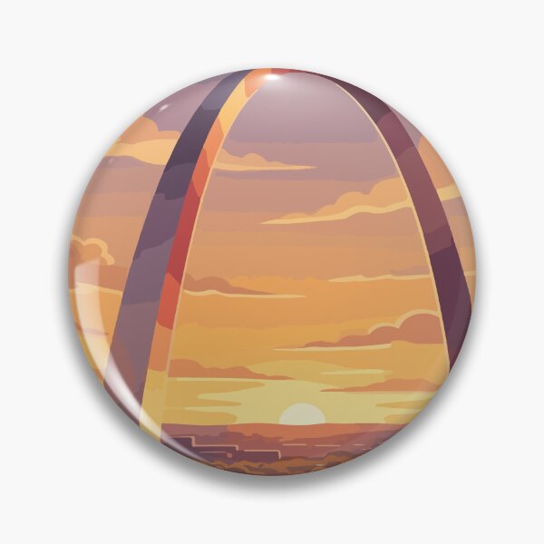 Item preview, Gateway Arch National Park USA Vintage Travel designed and sold by RareDeerArt.