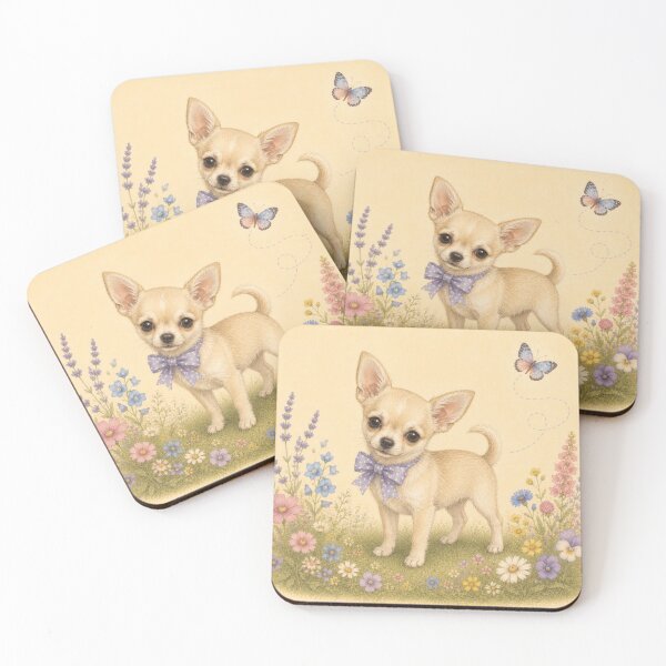 Item preview, Chihuahua Puppy Dog Floral Baby Nursery Room designed and sold by DogGonePeople.