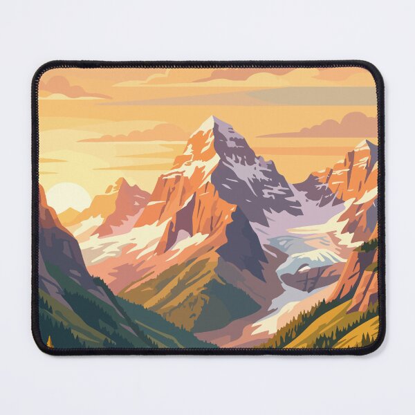 Item preview, Glacier National Park USA Vintage Travel designed and sold by RareDeerArt.