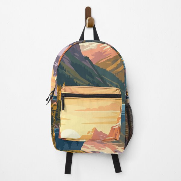 Item preview, Glacier National Park USA Vintage Travel designed and sold by RareDeerArt.