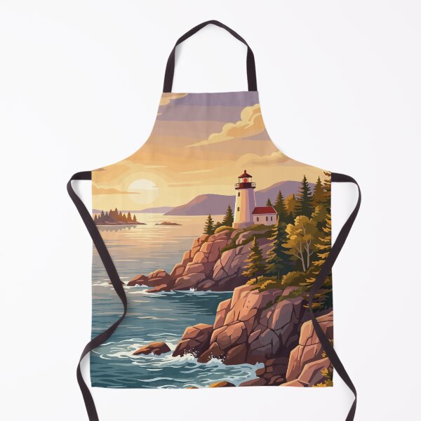 Item preview, Acadia National Park USA Vintage Travel designed and sold by RareDeerArt.