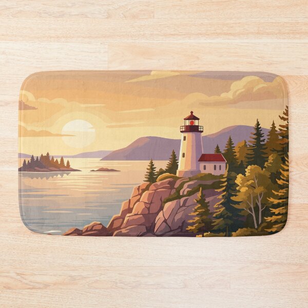 Item preview, Acadia National Park USA Vintage Travel designed and sold by RareDeerArt.