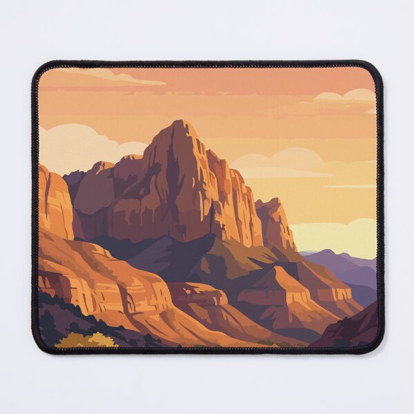 Item preview, Zion National Park USA Vintage Travel designed and sold by RareDeerArt.