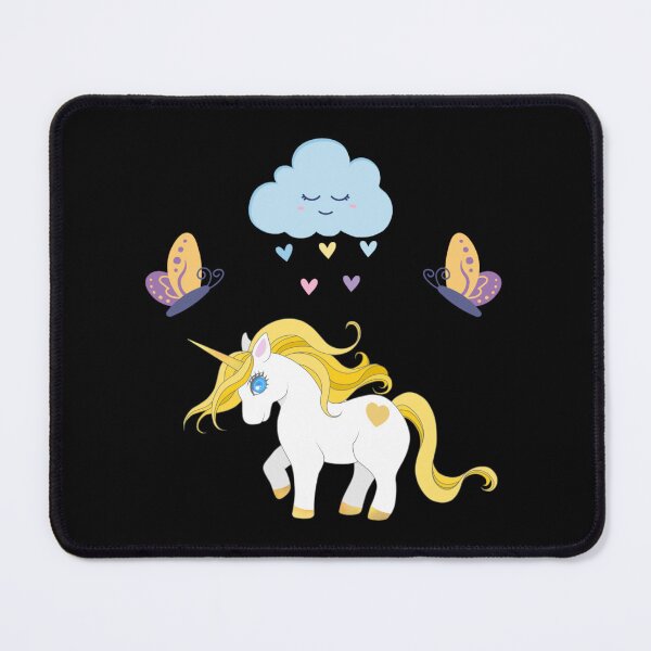 Item preview, Sweet Dreams Golden Unicorn & Rain Cloud: Cute Pastel Nursery Art designed and sold by Yasmine Mohammed.