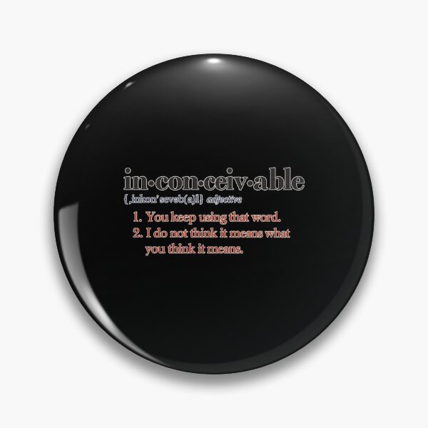 Item preview, Inconceivable Funny Wordplay Humor Design designed and sold by Ekonolotie.