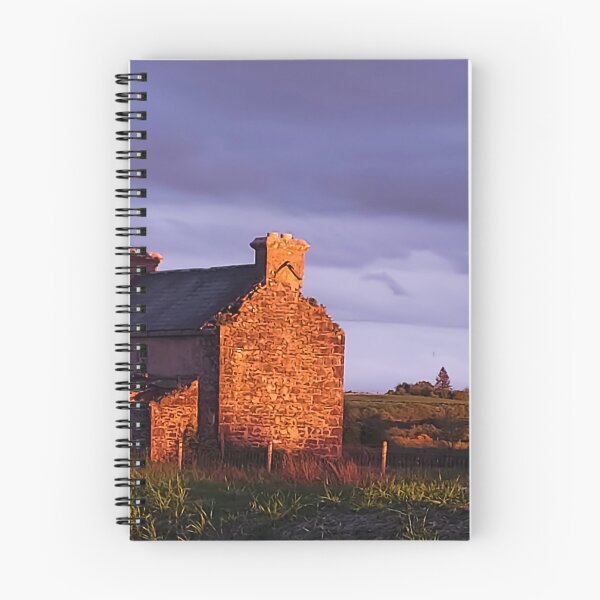 Item preview, Derelict Irish Cottage at Sunset – Rustic Rural Ireland Stone House designed and sold by ivon55.