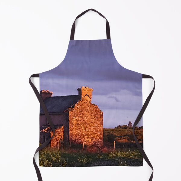 Item preview, Derelict Irish Cottage at Sunset – Rustic Rural Ireland Stone House designed and sold by ivon55.