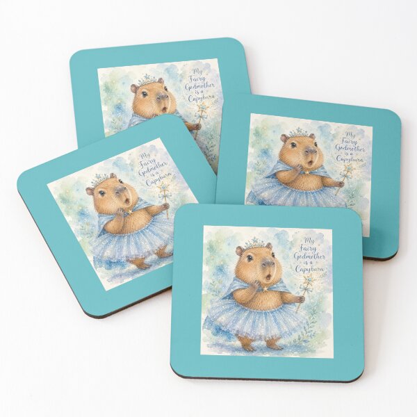 Item preview, My Fairy Godmother is a Capybara (Blue) designed and sold by StrawberryCapy.