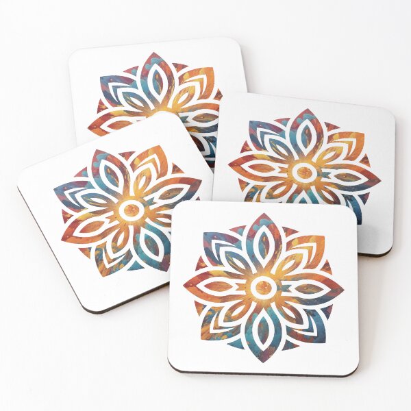 Item preview, Solar Flare Circular Bloom Geometric Flower Art designed and sold by Osmose-Studio ⭐⭐⭐⭐⭐.