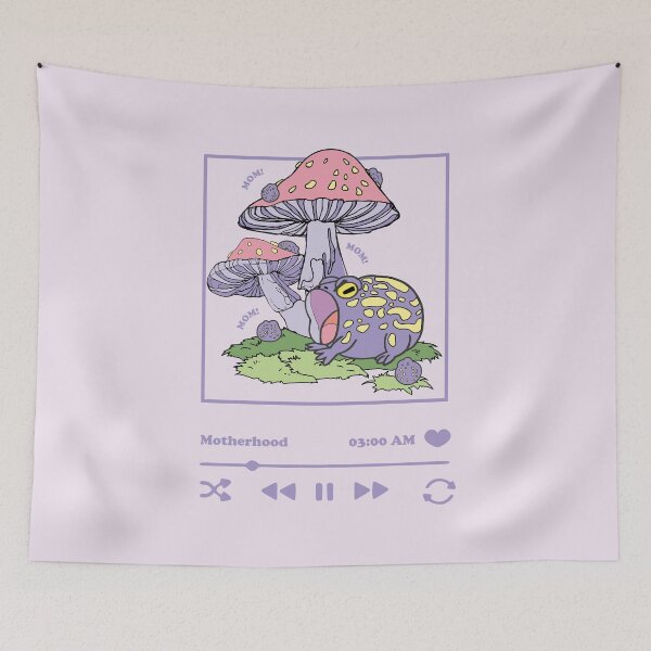 Item preview, Motherhood – Funny Frog Mom MP3 Art designed and sold by SKETCHYANDGRAPHIC.