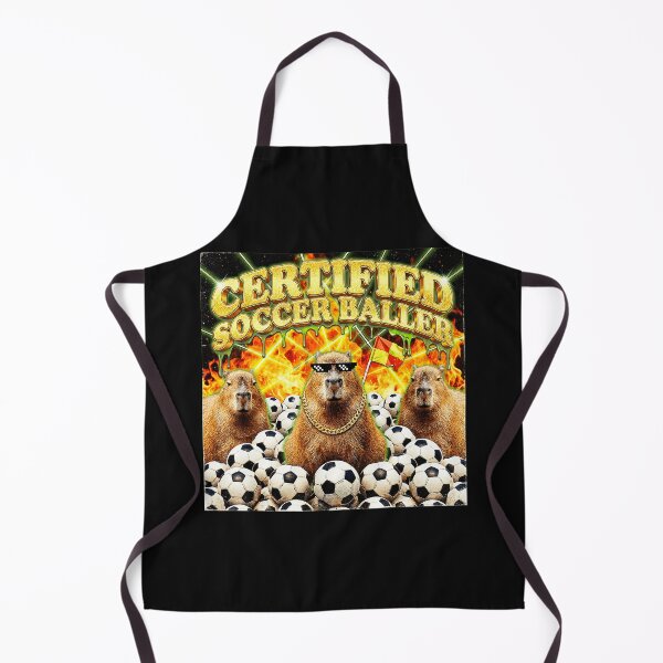 Item preview, Certified Soccer Baller Capybara Meme With Chaotic Retro Sports Energy designed and sold by Masonixem.