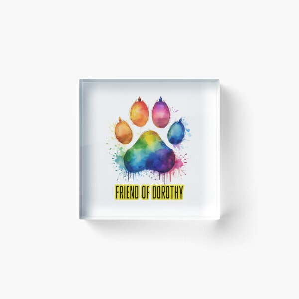 Item preview, RAINBOW DOG PAW.   FRIEND OF DOROTHY designed and sold by BIGPIX91011.