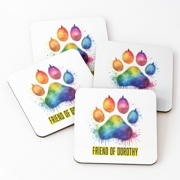 Item preview, RAINBOW DOG PAW.   FRIEND OF DOROTHY designed and sold by BIGPIX91011.