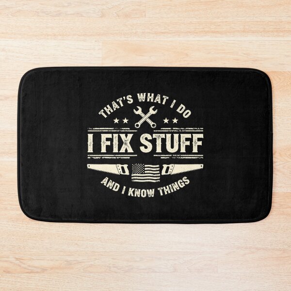 Item preview, Fix Stuff And Know Things Funny Dad Workshop Vintage designed and sold by zamiokaline.