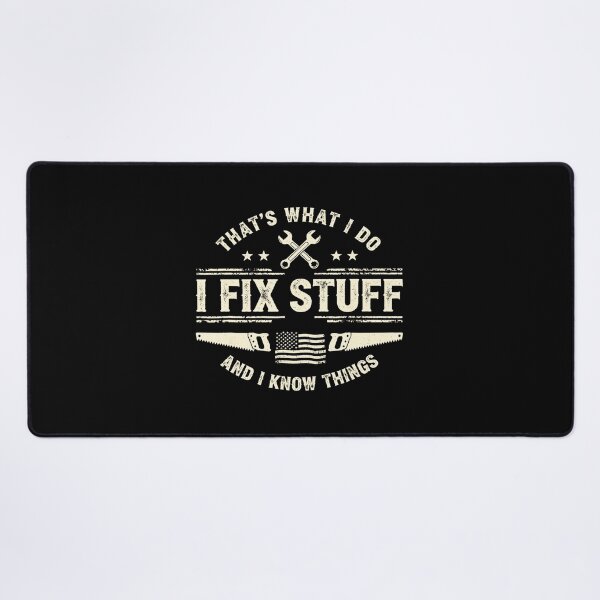 Item preview, Fix Stuff And Know Things Funny Dad Workshop Vintage designed and sold by zamiokaline.