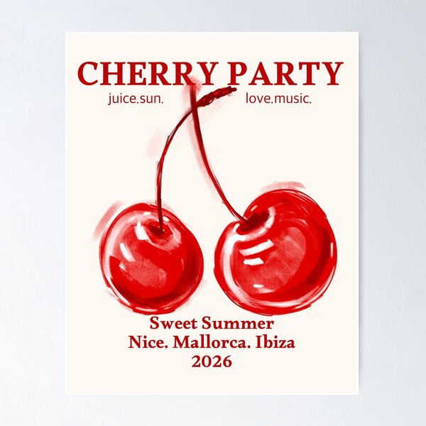 Item preview, Cherry Party designed and sold by Daria Akhapkina.