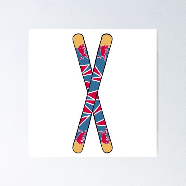 Item preview, Red Bull Ski Sticker designed and sold by StickEmUpDecal.