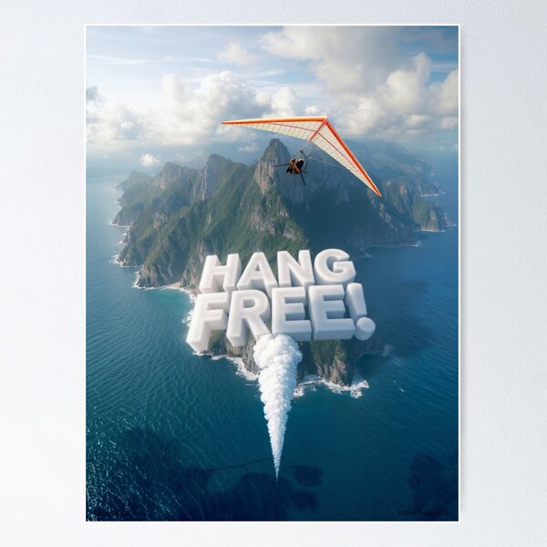 Item preview, Hang Free Glider Print designed and sold by Lichentroupe63.