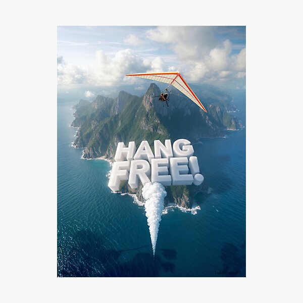 Item preview, Hang Free Glider Print designed and sold by Lichentroupe63.