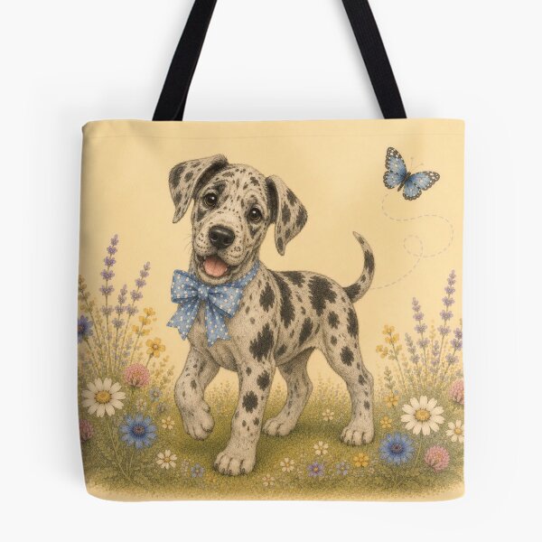 Item preview, Great Dane Puppy Dog Floral Baby Nursery Room designed and sold by DogGonePeople.