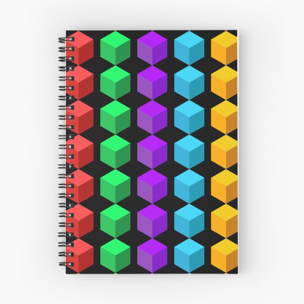 Item preview, Colorful Geometric Cubes Illustration – Minimal 3D Abstract Block Design designed and sold by Caterina@.