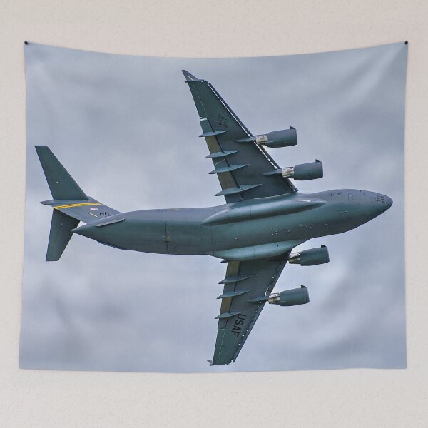 Item preview, Boeing C-17 Globemaster III | Imposing Military Transport Jet - Fine Art Print designed and sold by Ross.A.Campbell.