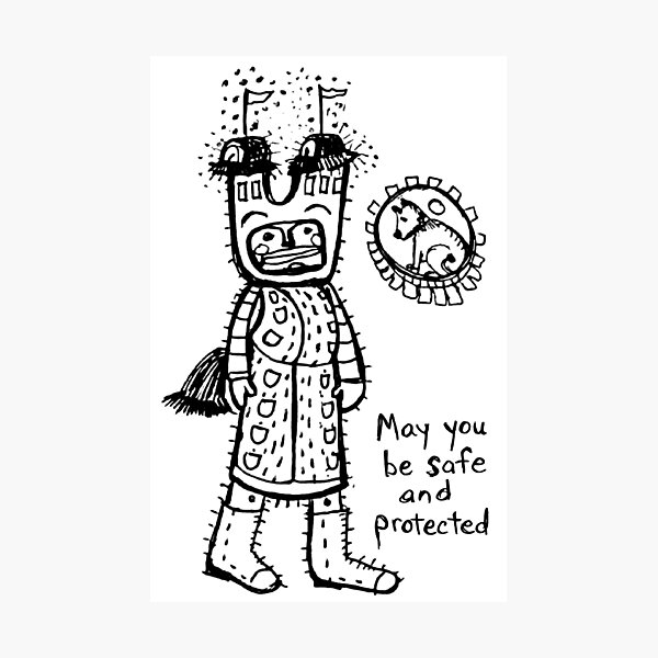Item preview, May you be safe and protected designed and sold by Wendy Wahman.