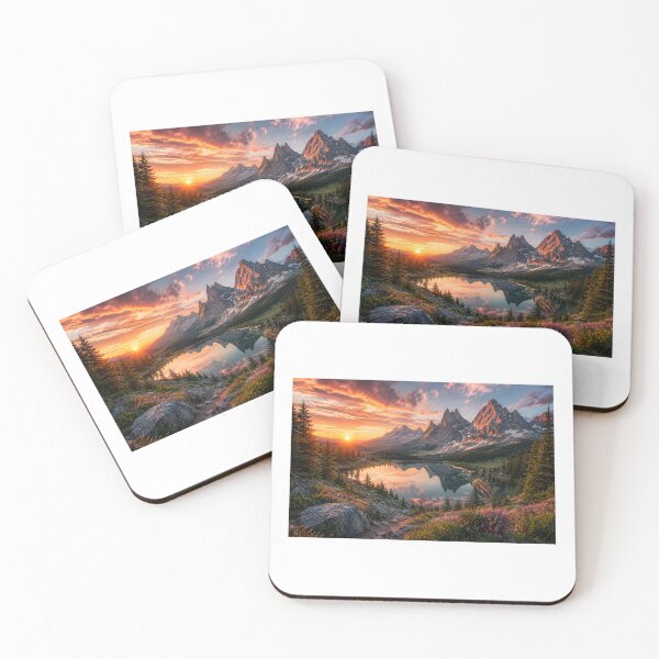 Item preview, Alpine Sunset Reflection designed and sold by souhirZa.