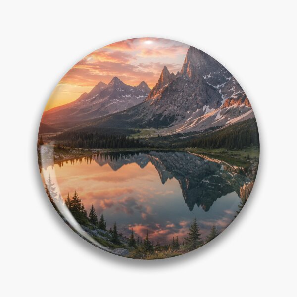 Item preview, Alpine Sunset Reflection designed and sold by souhirZa.