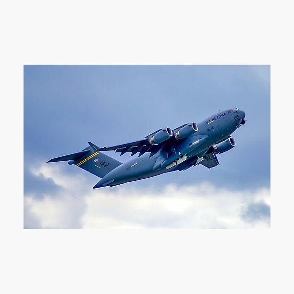 Item preview, Boeing C-17 Globemaster III | Imposing Military Transport Jet - Fine Art Print designed and sold by Ross.A.Campbell.