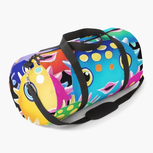 Item preview, Cute Colorful Cartoon Pufferfish Pattern designed and sold by Tammy Winand Arts.