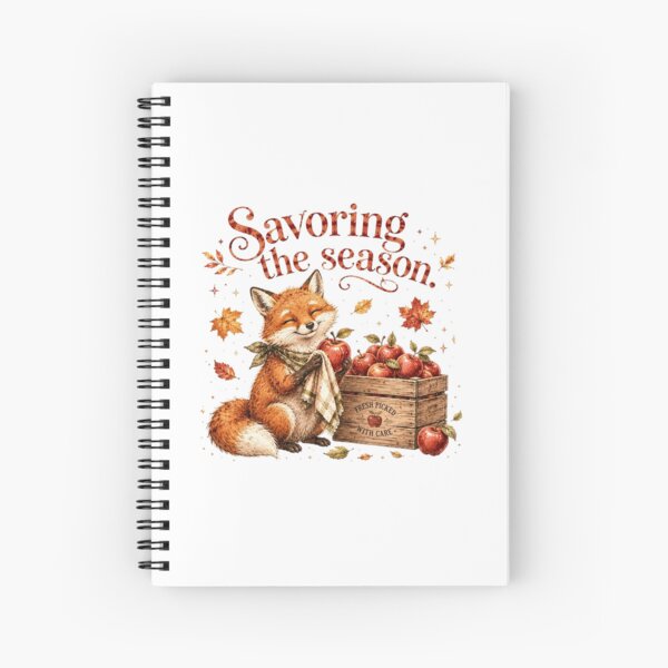 Item preview, Savoring The Season Apple Fox Autumn Harvest Aesthetic designed and sold by AQUILAKREO.