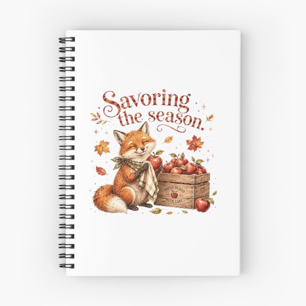 Item preview, Savoring The Season Apple Fox Autumn Harvest Aesthetic designed and sold by AQUILAKREO.