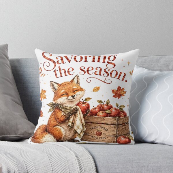 Item preview, Savoring The Season Apple Fox Autumn Harvest Aesthetic designed and sold by AQUILAKREO.