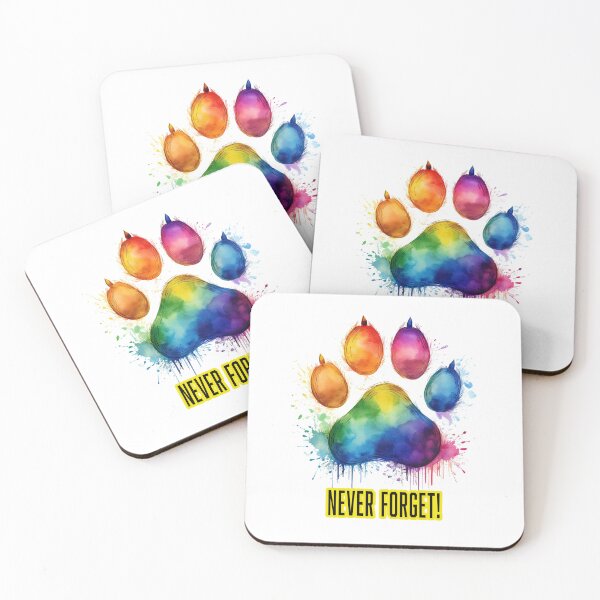 Item preview, RAINBOW DOG PAW.   NEVER FORGET! designed and sold by BIGPIX91011.