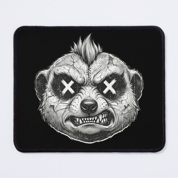 Item preview, Dead-Eye Plushie No.4: Angry Punk Meerkat designed and sold by NO BEAVER NO PUNK.