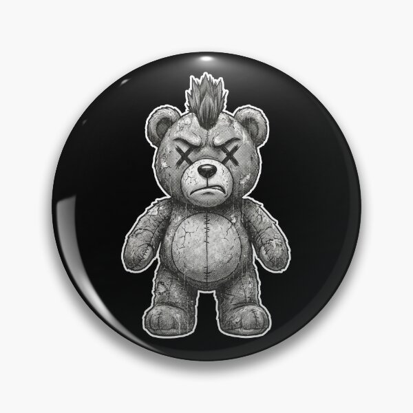 Item preview, Dead-Eye Plushie No.2: Punk Teddy Bear designed and sold by NO BEAVER NO PUNK.