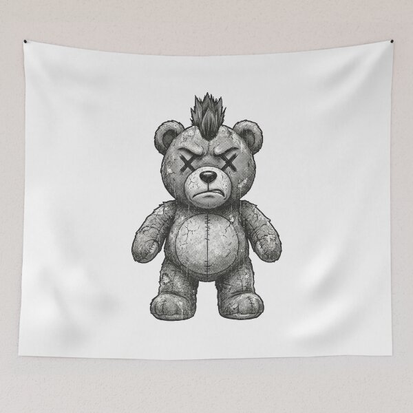 Item preview, Dead-Eye Plushie No.2: Punk Teddy Bear designed and sold by NO BEAVER NO PUNK.