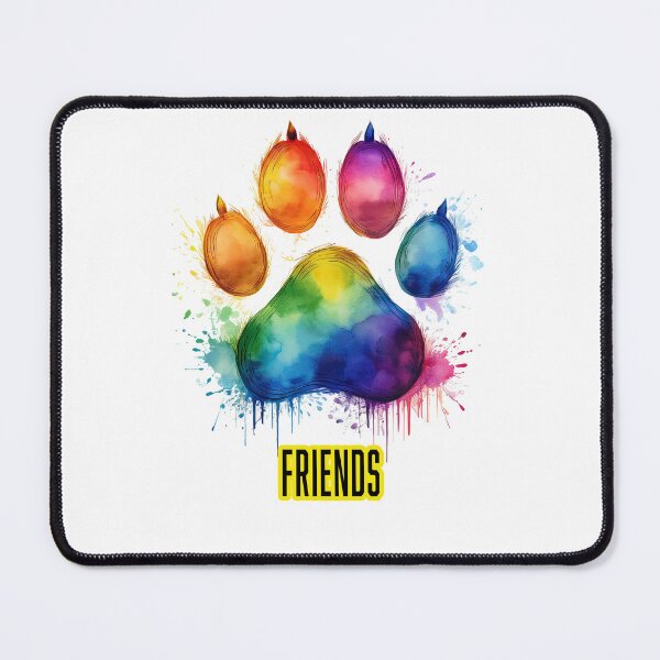 Item preview, RAINBOW DOG PAW. FRIENDS designed and sold by BIGPIX91011.