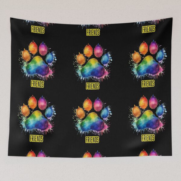 Item preview, RAINBOW DOG PAW.   FRIENDS designed and sold by BIGPIX91011.
