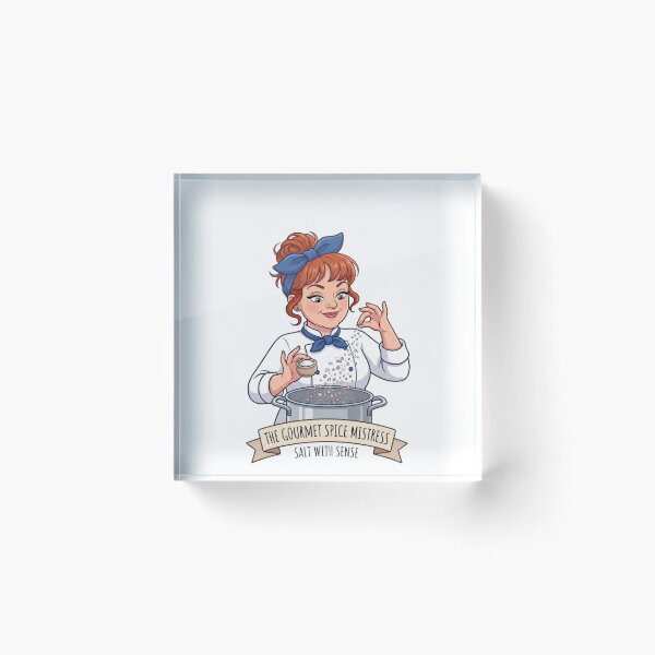 Item preview, ⁠The Gourmet Spice Mistress — Salt with Sense designed and sold by POTOTSKA.