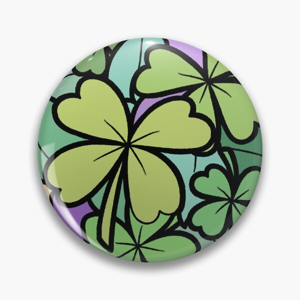 Item preview, Purple and Green Lucky Clover Pattern designed and sold by ubborn.
