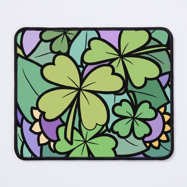 Item preview, Purple and Green Lucky Clover Pattern designed and sold by ubborn.
