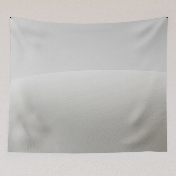 Item preview, Minimalist White Snow Curve | Soft Abstract Winter Landscape Digital Art designed and sold by Midnight Veil Designs.