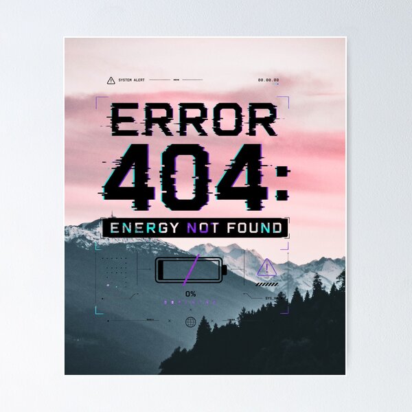 Item preview, Error 404-Glitch Streetwear Design designed and sold by designsvetlana1.