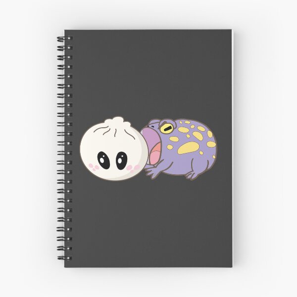 Item preview, Hungry Toad vs Giant Bao – Funny Frog Foodie Art designed and sold by SKETCHYANDGRAPHIC.