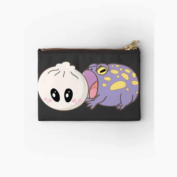 Item preview, Hungry Toad vs Giant Bao – Funny Frog Foodie Art designed and sold by SKETCHYANDGRAPHIC.