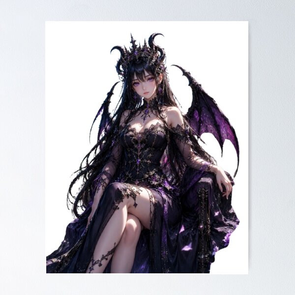 Item preview, Demon Queen of Spring | Dark Fantasy Beauty Artwork designed and sold by Sticleg.